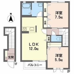 シャーメゾンミモザの物件間取画像